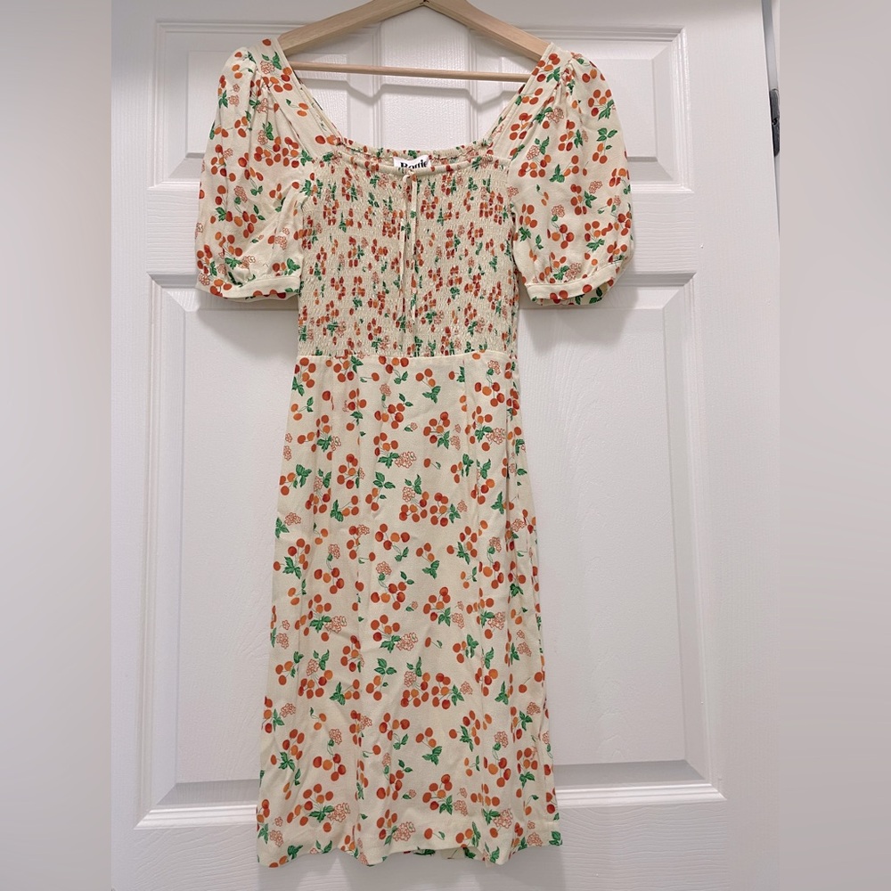 Rouje Cherry Square-Neck Dress